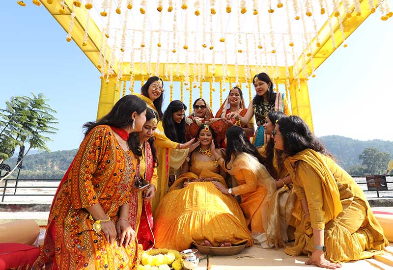 Haldi Ceremony at jim Corbett